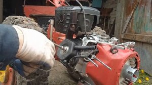 Обороты двигателя мотоблока выровнялись после устано