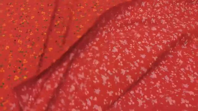 Штапель Премиум "Цветочная грация" цв.красный террако? смотреть онлайн