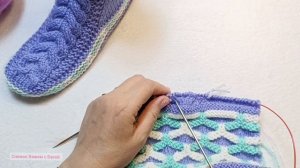 🔥Уютные носки-сапожки для дома‼️МК. На двух спицах и