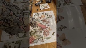 Трансфер натирка большой DECOR TRANSFERS® – ALL THE FLOWERS –