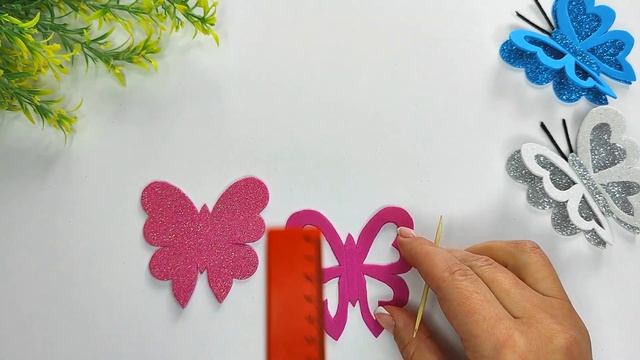 🌸 КАК СДЕЛАТЬ БАБОЧКУ ИЗ ФОАМИРАНА СВОИМИ РУКАМИ смотреть онлайн
