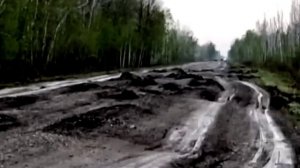 Состояние дороги в Омской области Исилькульский район