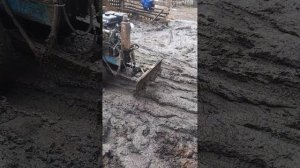 минитрактор, чистка навоза