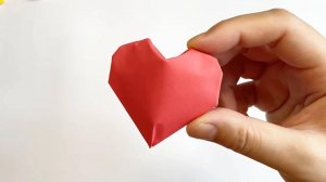 Оригами в виде сердца_ складывание из бумаги. Как сложить сердечко