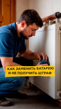 Как заменить батарею в квартире и не получить штраф?