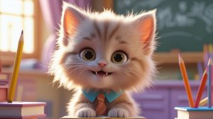Котенок Kitty и его экзамен