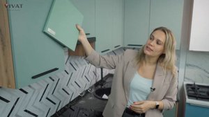 Кухня Флэт в цвете Grey Green 🌿 Кухни Виват