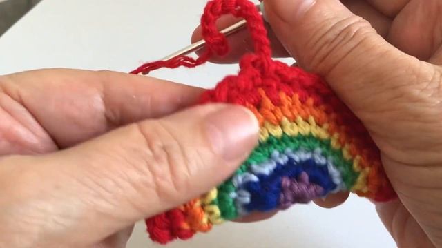 Неизвестная обвязка края изделия. Радуга Урок46 Курсы ? смотреть онлайн