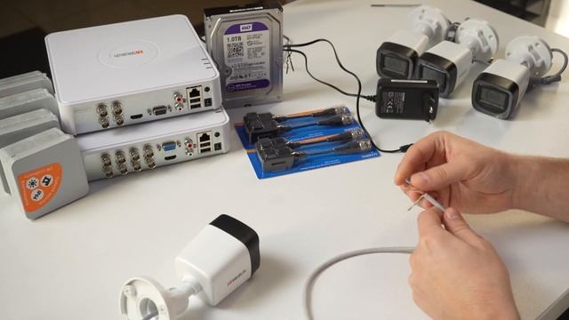 Доступный аналоговый комплект видеонаблюдения HiWatch с смотреть онлайн