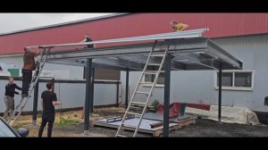 Изготовление лофт автонавеса с плоской крышей