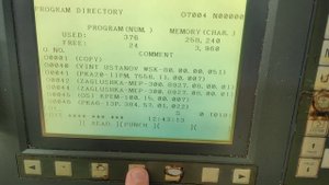 Fanuc. Копирование программы на карту памяти.