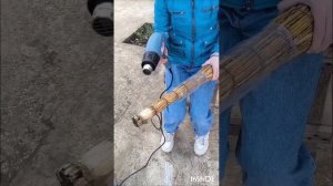 Пластиковые бутылки+ строительный фен - новые ручки дл