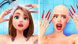 💅Девичьи проблемы с длинными ногтями 😱 И влюблённость в брата подруги
