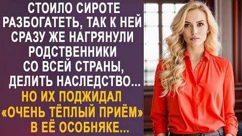 Стоило сироте разбогатеть, так к ней сразу же нагрянули родственники со всей страны, делить...