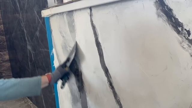 Эффект мрамора из микроцемента