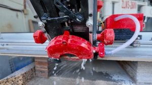 Режем керамогранит плиткорезом под 45 градусов без ско