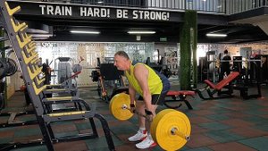 Становая тяга на прямых ногах или Румынская тяга 110 кг.