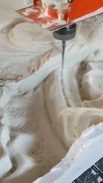 Чпу фрезеровка гипса #chc #чпуфрезер  #гипсовыйдекор #де? смотреть онлайн