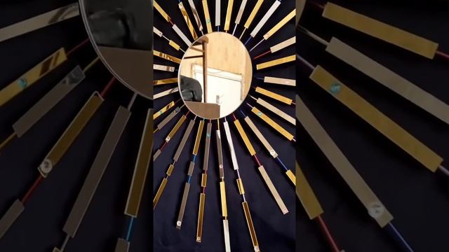 Зеркало Солнце с подсветкой. смотреть онлайн