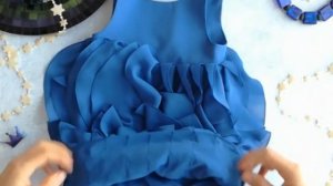 Платье с воланами 17-18