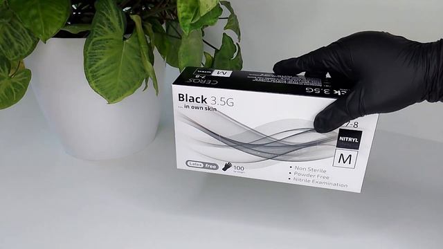 Перчатки нитриловые "CEROS" Black 3,5 грм, обзорные неприпудр смотреть онлайн