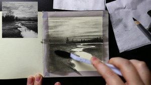 Видеоурок: Рисование углем для начинающих художников