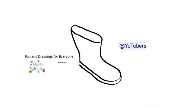 Как нарисовать резиновые сапоги @youtubers@YuTubers