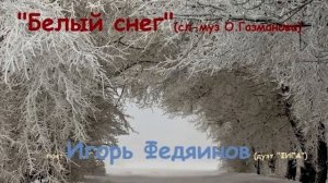 "Белый снег" (cл-муз О.Газманова)- кавер.поет  Игорь Федя?