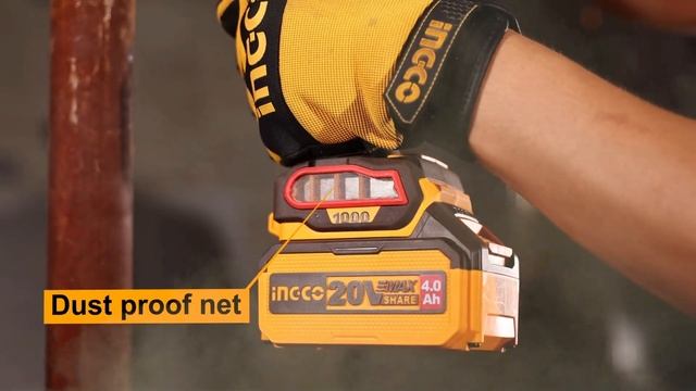 Болгарка аккумуляторная 115mm ,1000W INGCO CAGLI271532