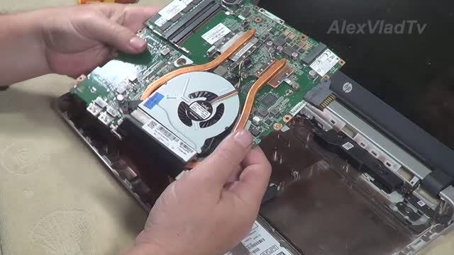 Ремонт ноутбука HP Pavilion, замена кулера... смотреть онлайн