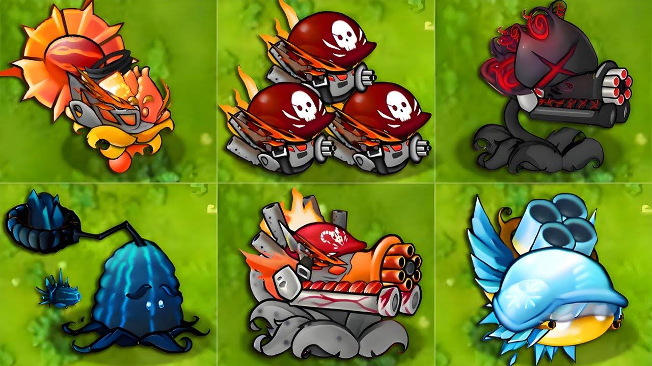PVZ Fusion 2.5: Вызов новых растений – Все растения Fusion против Обсидианового Гаргантюара!
