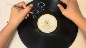 Декор из виниловых пластинок