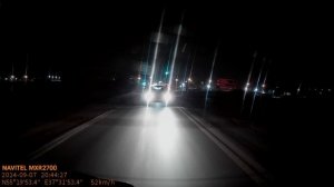 Новое комбо-устройство NAVITEL MXR2700, задняя камера ночью