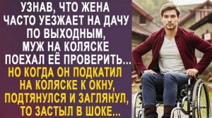 Узнав, что жена часто уезжает на дачу по выходным, муж на коляске поехал её проверить... Но когда...