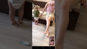 На видео связи с бабушкой Олей