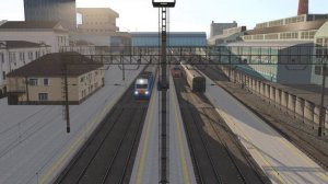 Движение поездов на вокзале Ростов-Главный | Trainz 22