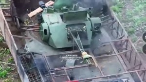 Уничтожение БМП-1ТС Всу сбросом с БПЛА после удара 'Ланцета' в районе н.п Колесниковка 💥🇷🇺👊