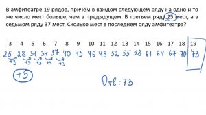 В амфитеатре сколько мест в последнем ряду