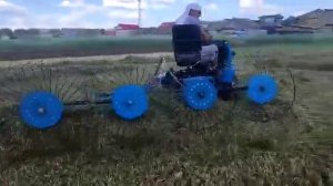 Самодельные ворошилки в деле