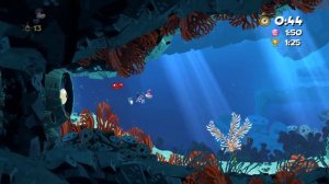 Прохождение Rayman Origins - Тревожная Бездна - Берегись миниатюрного Марри (на время) - Часть 87