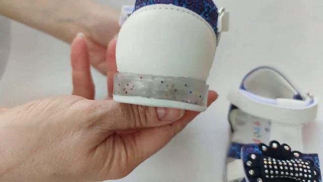 Детские босоножки сандалии для девочек синие Y.Top HL2019-1 21-26р смотреть онлайн