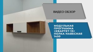 ТЭКС Видео обзор. Модульной программа Квартет-13. Полка навесная 1450.
