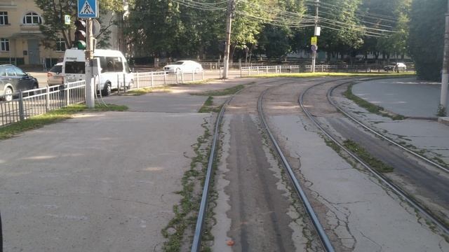 Тульский трамвай. 14 маршрут от Тульского рабочего пол? смотреть онлайн