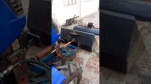 Передний ковш+отвал на минитрактор.