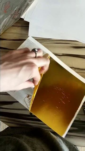 Моя работа. Ламинирование визиток золотом смотреть онлайн