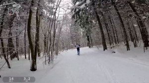 Лыжная гонка от первого лица на трассе в с. Дмитрианово