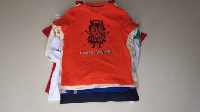 Лот 2812 Сток Primark детские футболки, Тонковки, майки  цена 2450 руб кг вес 3,3кг 44ед
