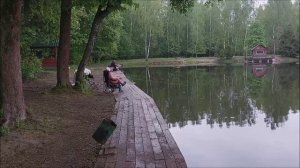 Утренний обзор с нижнего водоёма. Клёвое место, Лосиный остров.