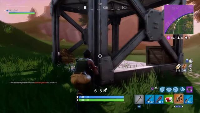 ПЕРВЫЙ ОПЫТ С AWP  ПАПА МОЖЕТ  FORTNITE PS4