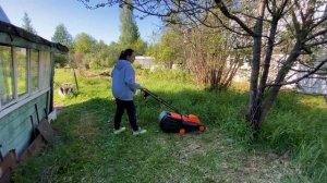 #4 ИЗБАВЛЯЕМСЯ ОТ СУХОЙ ТРАВЫ НА ЗАБРОШЕННОМ УЧАСТКЕ ?